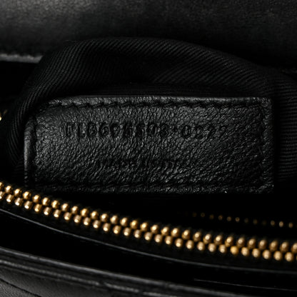Saint Laurent Calfskin Quilted Lacquered Gaby Satchel Black 7 of 12