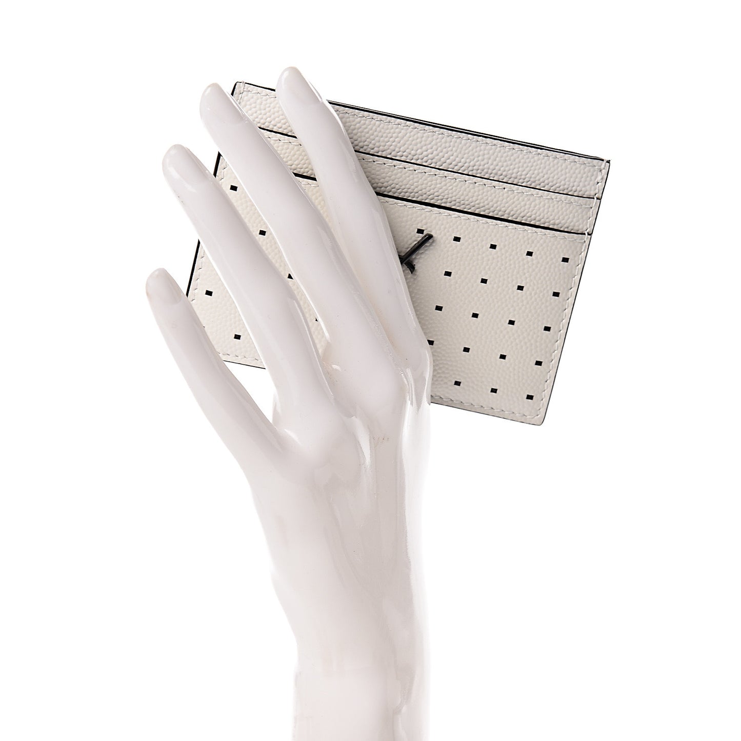 Grain De Poudre Geo Print Card Case White Black