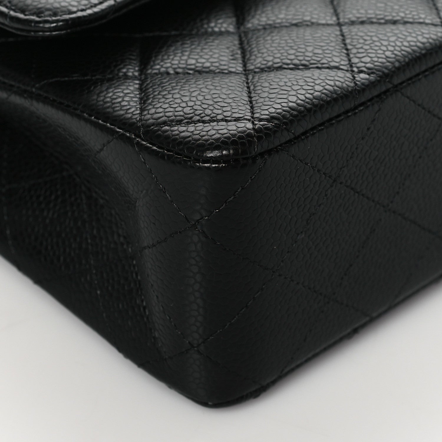 Chanel Caviar Quilted Medium Double Flap Black 9 of 10