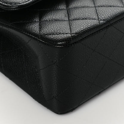 Chanel Caviar Quilted Medium Double Flap Black 9 of 10
