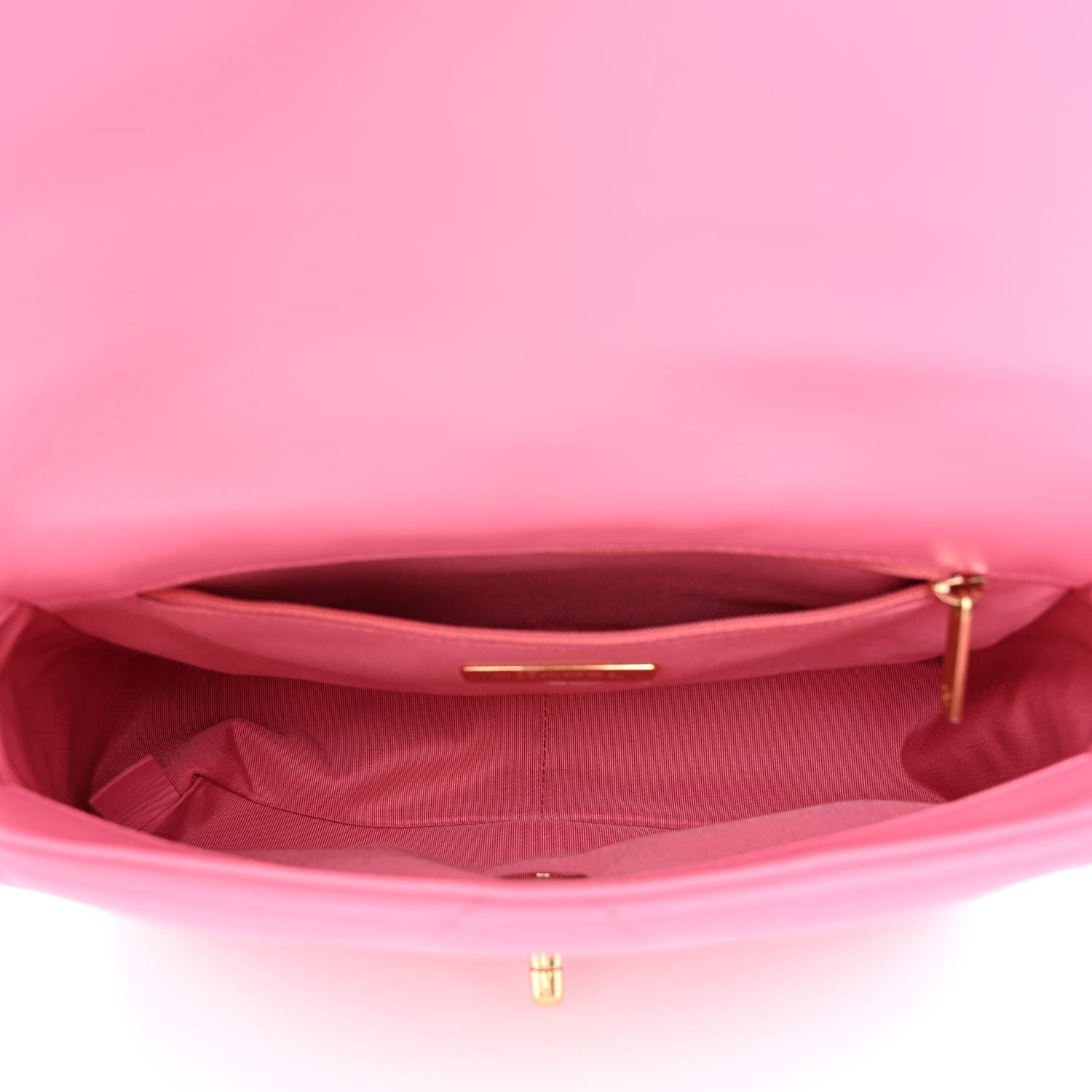 Chanel Lambskin Quilted Medium Chanel 19 Flap Pink 5 of 11