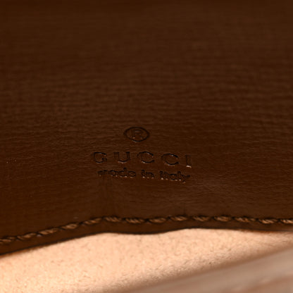 Gucci GG Supreme Monogram Azalea Calfskin Web Horsebit 1955 Wallet On Strap Beige Ebony Brown Sugar 6 of 9
