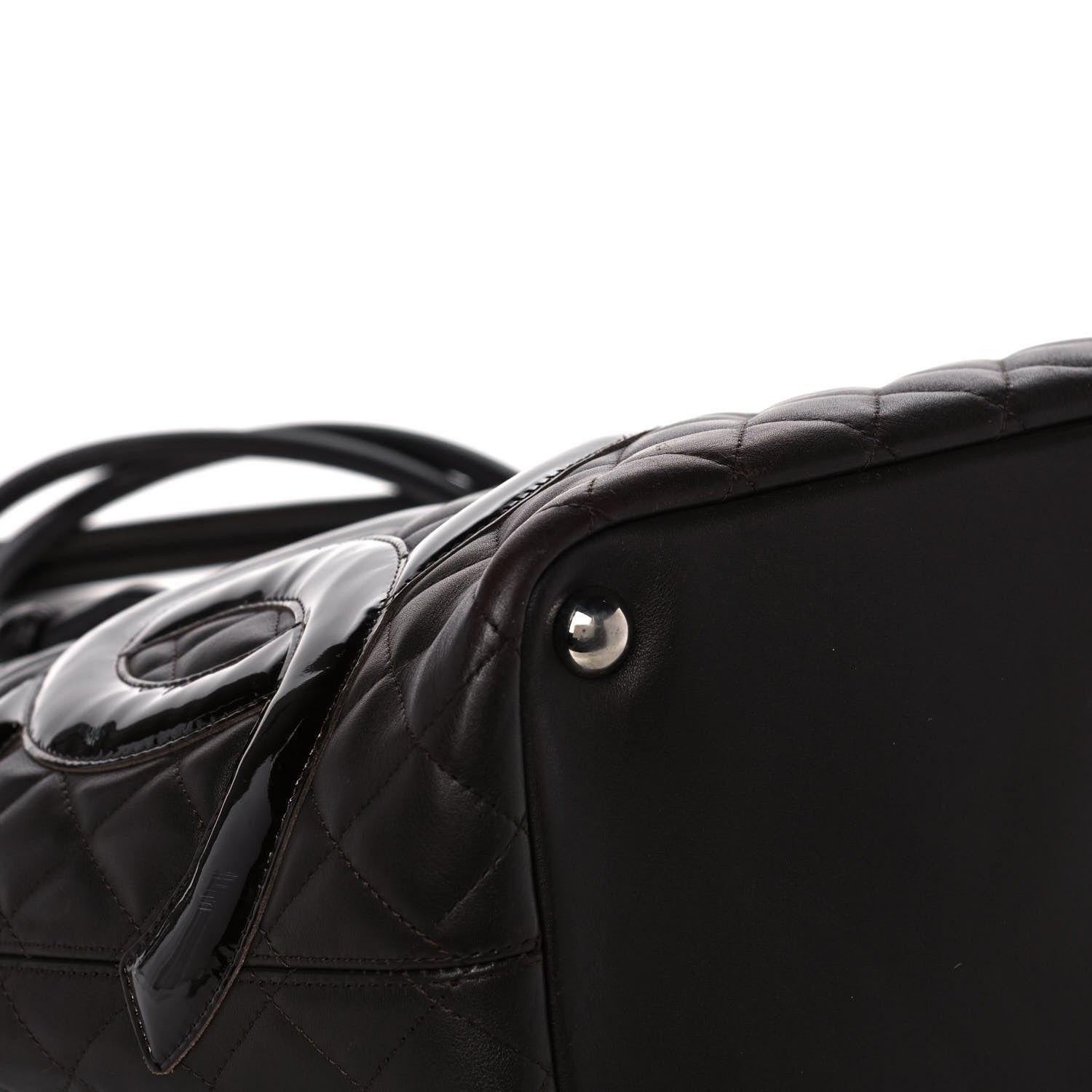 Chanel Calfskin Quilted Large Cambon Tote Brown 9 of 15