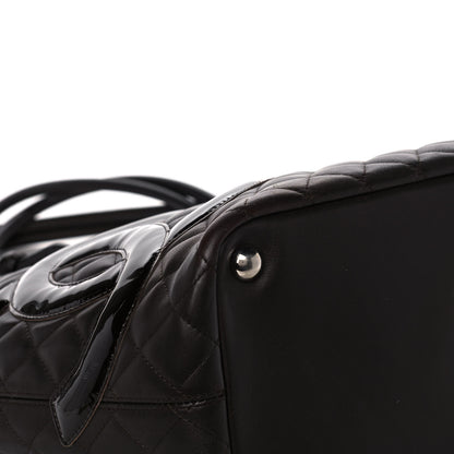 Chanel Calfskin Quilted Large Cambon Tote Brown 9 of 15