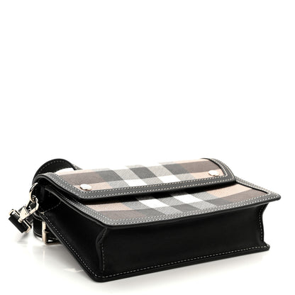 Burberry E-Canvas Giant Check Oscar Crossbody Dark Birch 4 of 9
