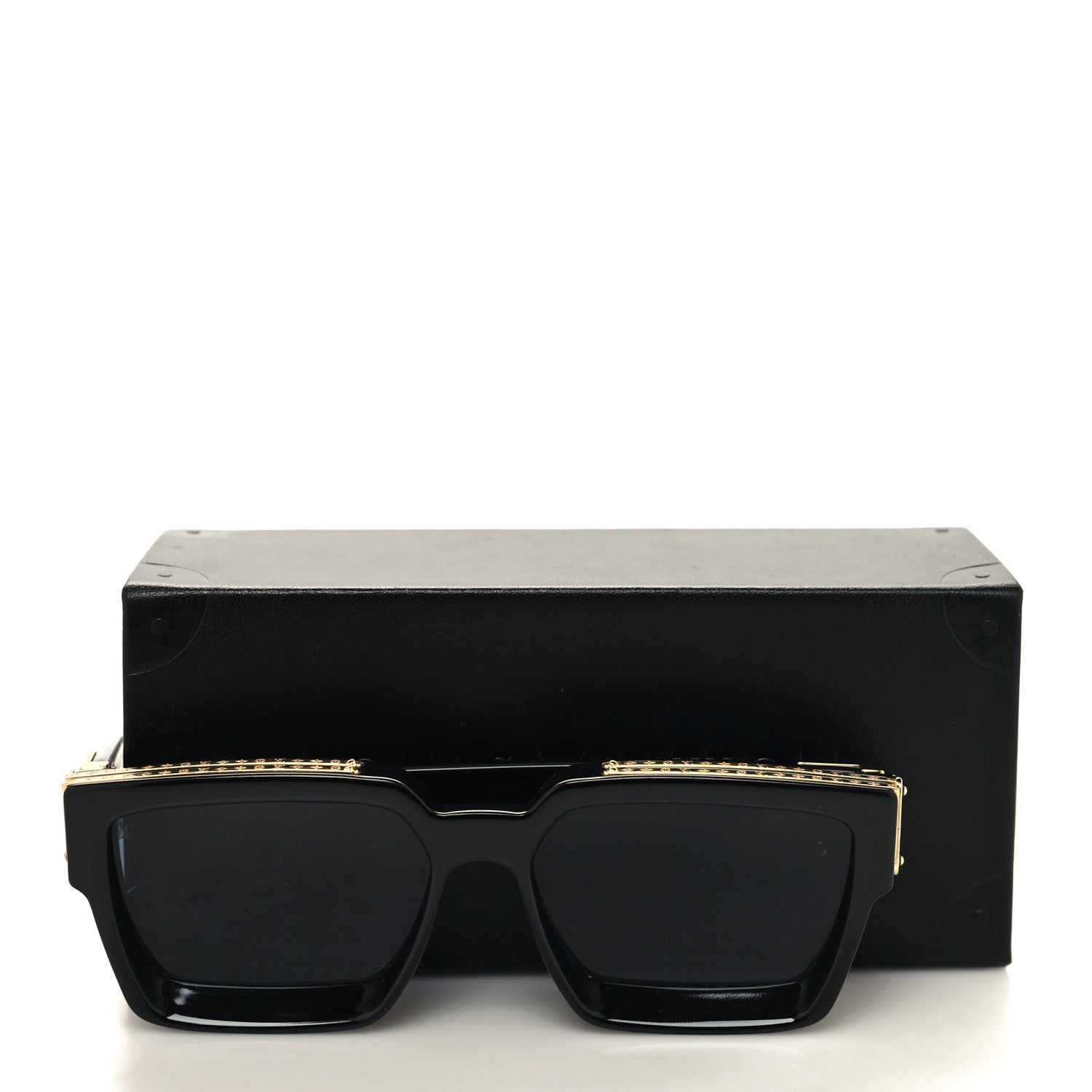 Louis Vuitton Acetate 1.1 Millionaires Sunglasses Z1165E Black 8 of 8