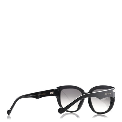 Louis Vuitton Acetate Clover Sunglasses Z0677E Black Blue 4 of 9