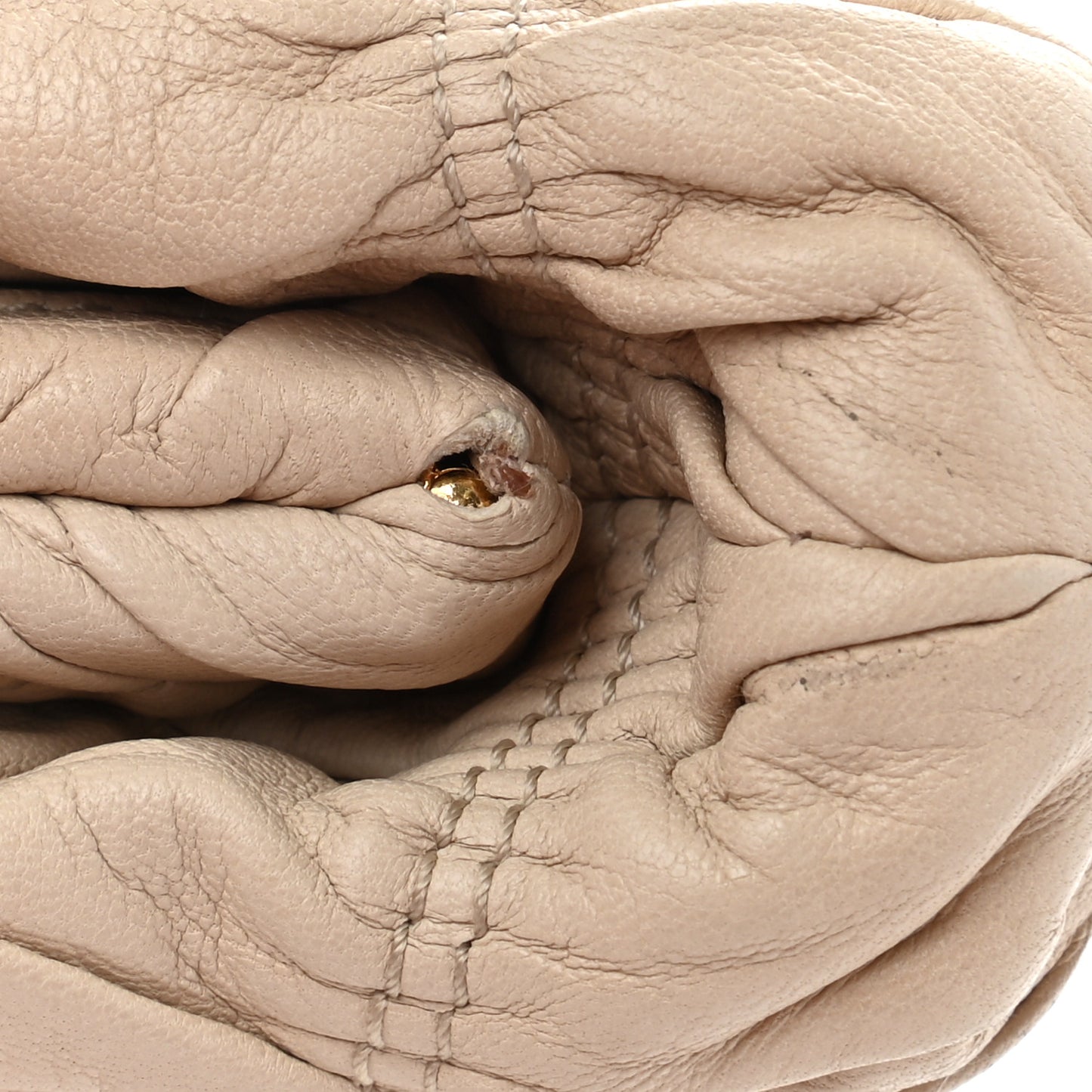 Nappa Gaufre Clutch Cera