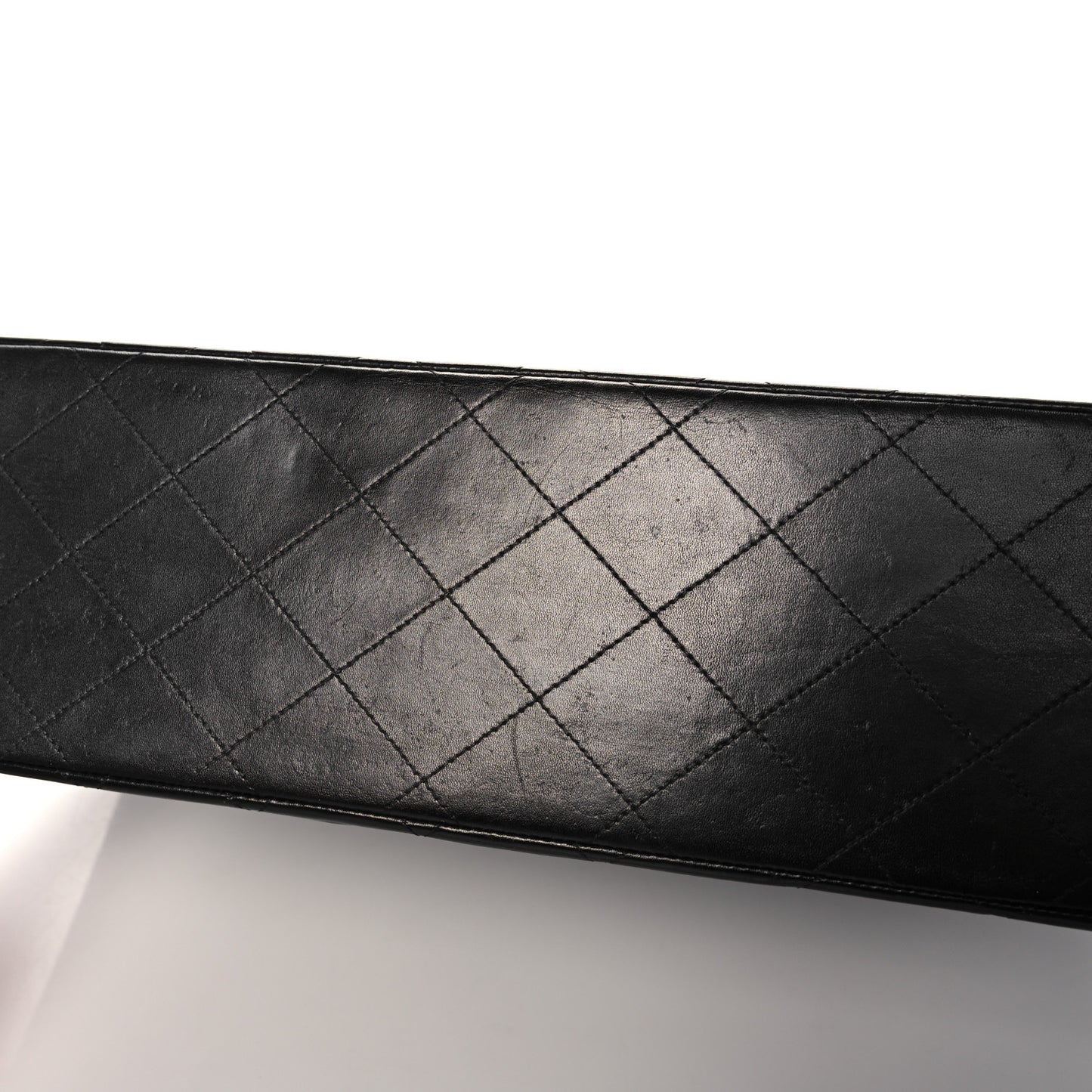 Lambskin Quilted XL Jumbo Single Flap Black