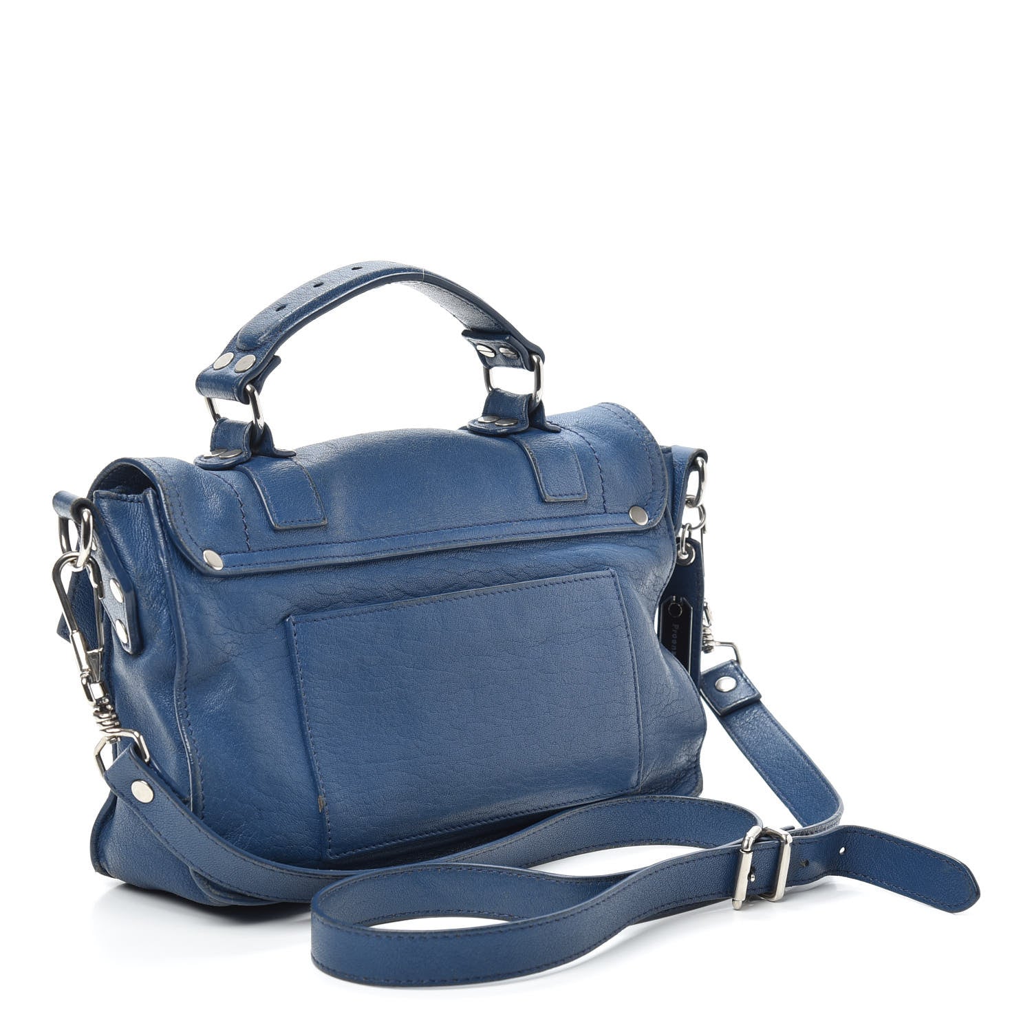 Proenza Schouler Lambskin Tiny PS1 Satchel Peacock 3 of 9