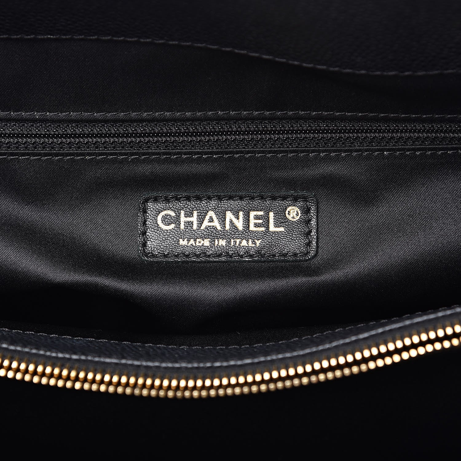 Chanel Caviar Quilted XL Grand Shopping Tote GST Black 6 of 10