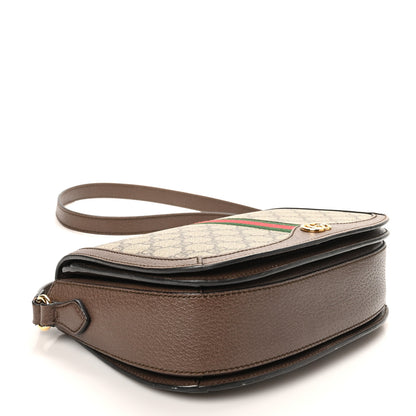 Gucci GG Supreme Monogram Web Small Ophidia Flap Messenger Bag Brown 4 of 10