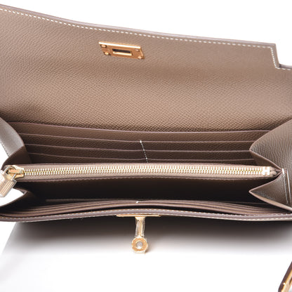 Hermes Epsom Kelly Longue Wallet Etoupe 5 of 8