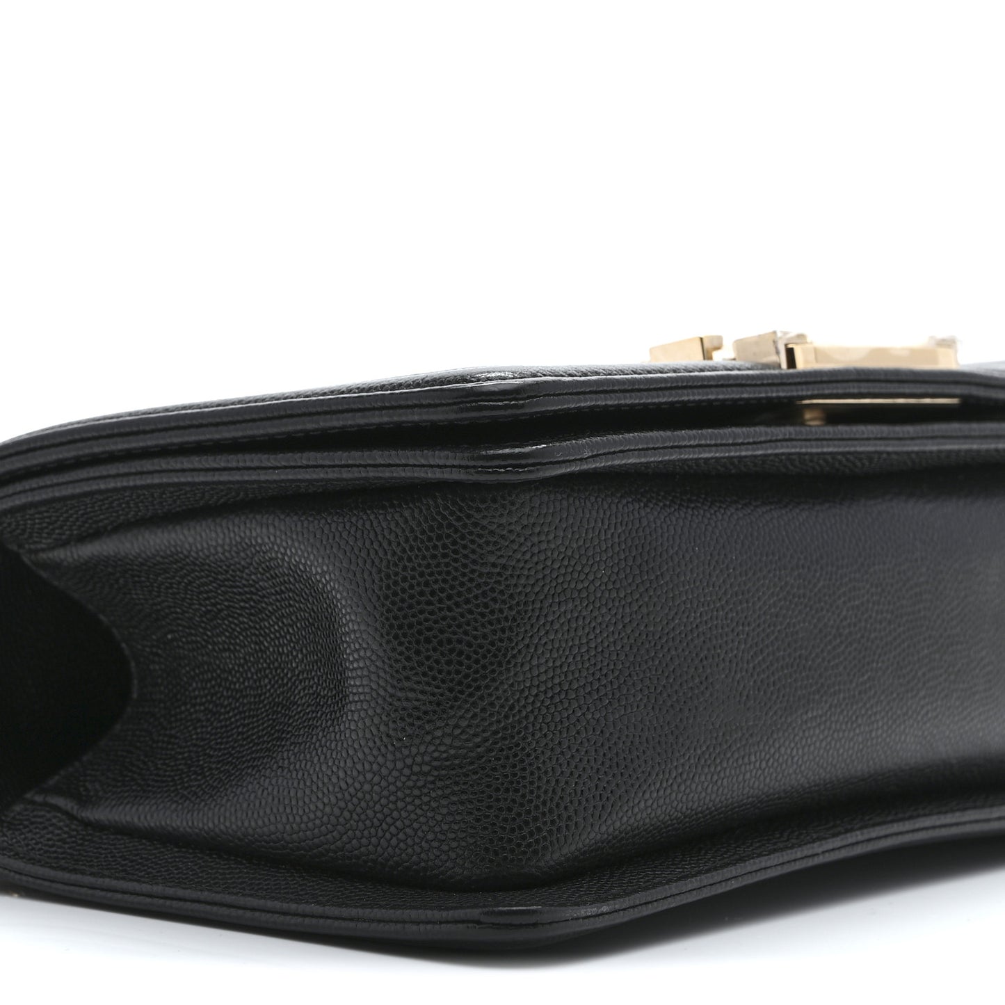 Caviar Quilted Small Boy Flap Black