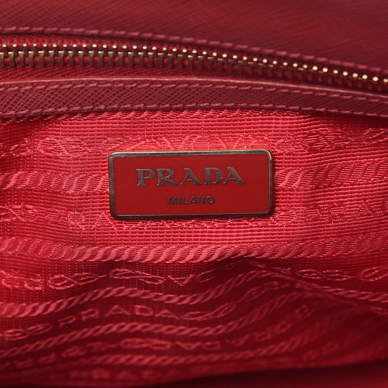 Prada Saffiano Small Galleria Double Zip Tote Peonia 6 of 20