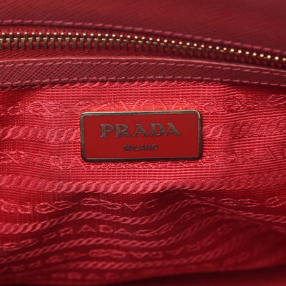 Prada Saffiano Small Galleria Double Zip Tote Peonia 6 of 20