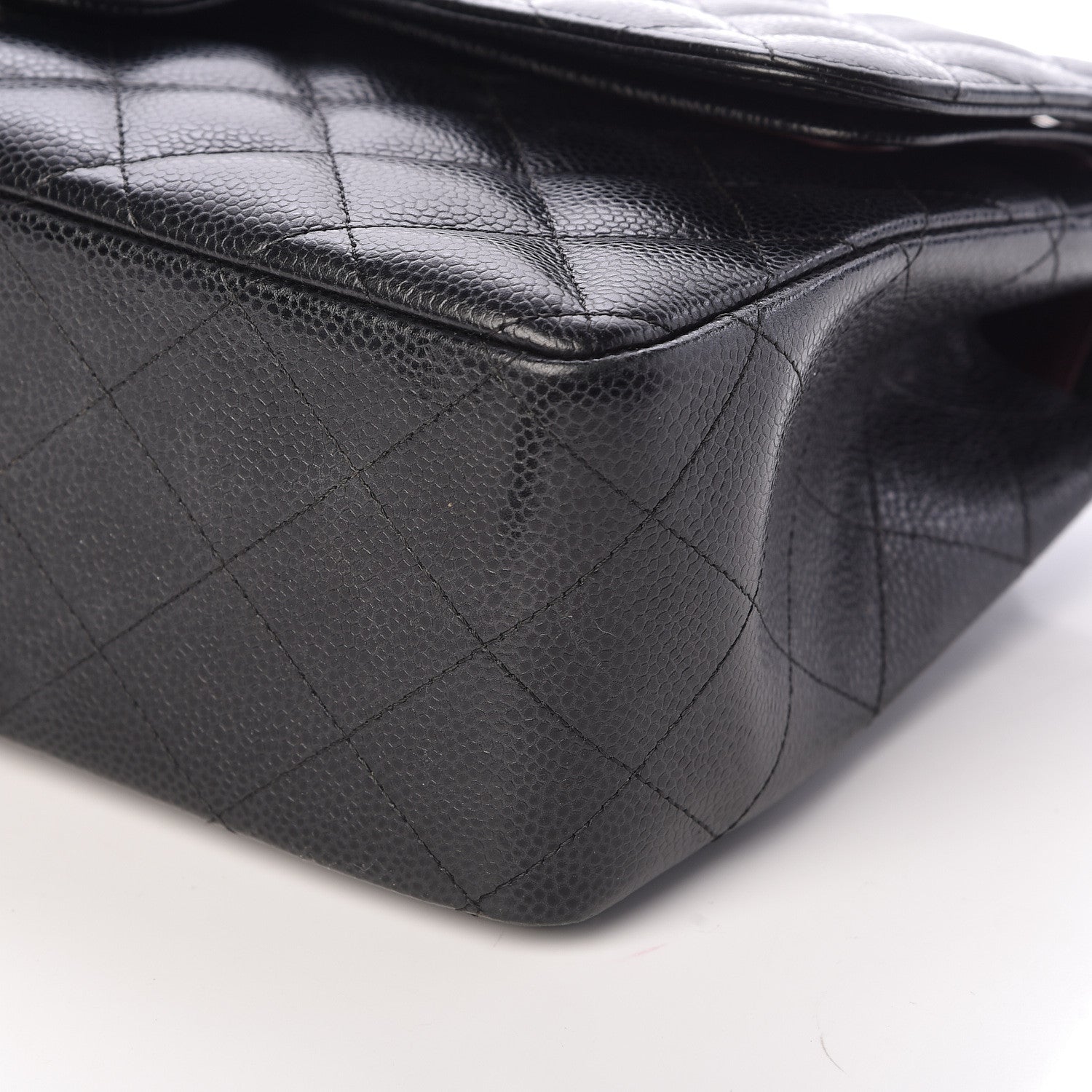 Chanel Caviar Quilted Jumbo Double Flap Black 10 of 11