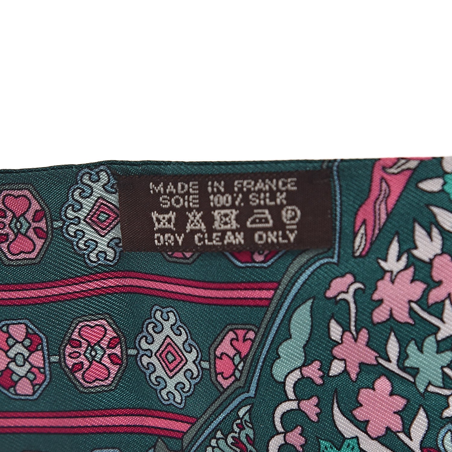 Hermes Silk Tapis Persans Twilly Lagon Vert Rose 3 of 5