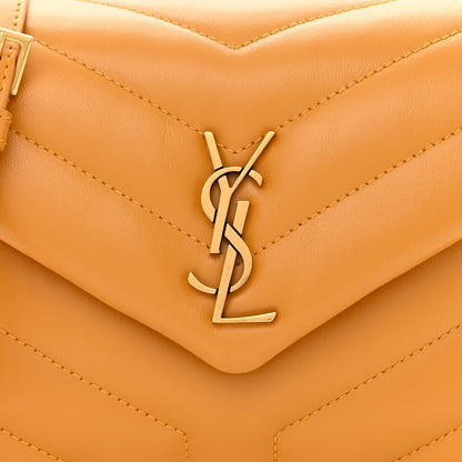 Saint Laurent Calfskin Y Quilted Monogram Toy Loulou Crossbody Bag Cheddar 8 of 11