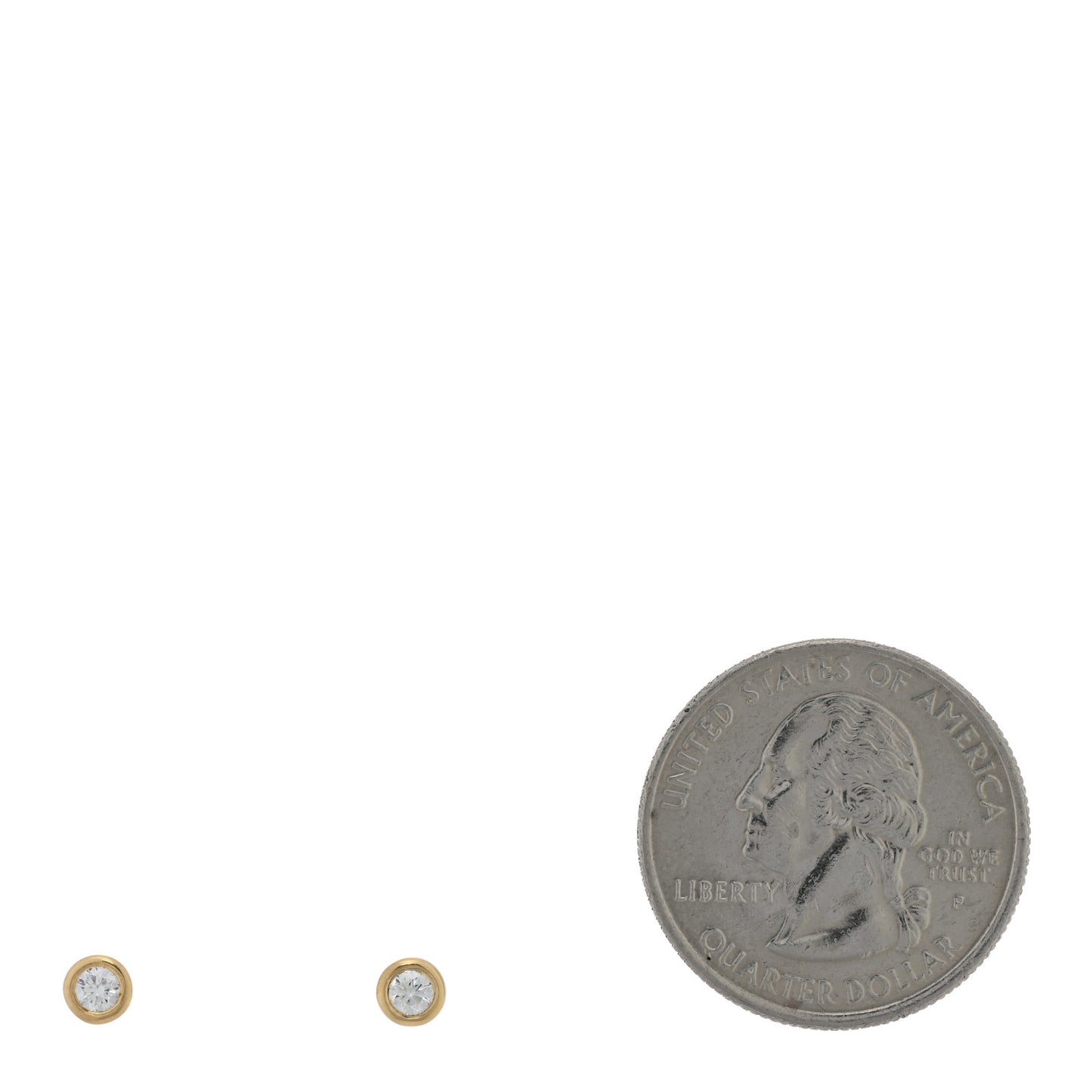18K Yellow Gold Diamond .16ctw Elsa Peretti Diamonds By The Yard Earrings