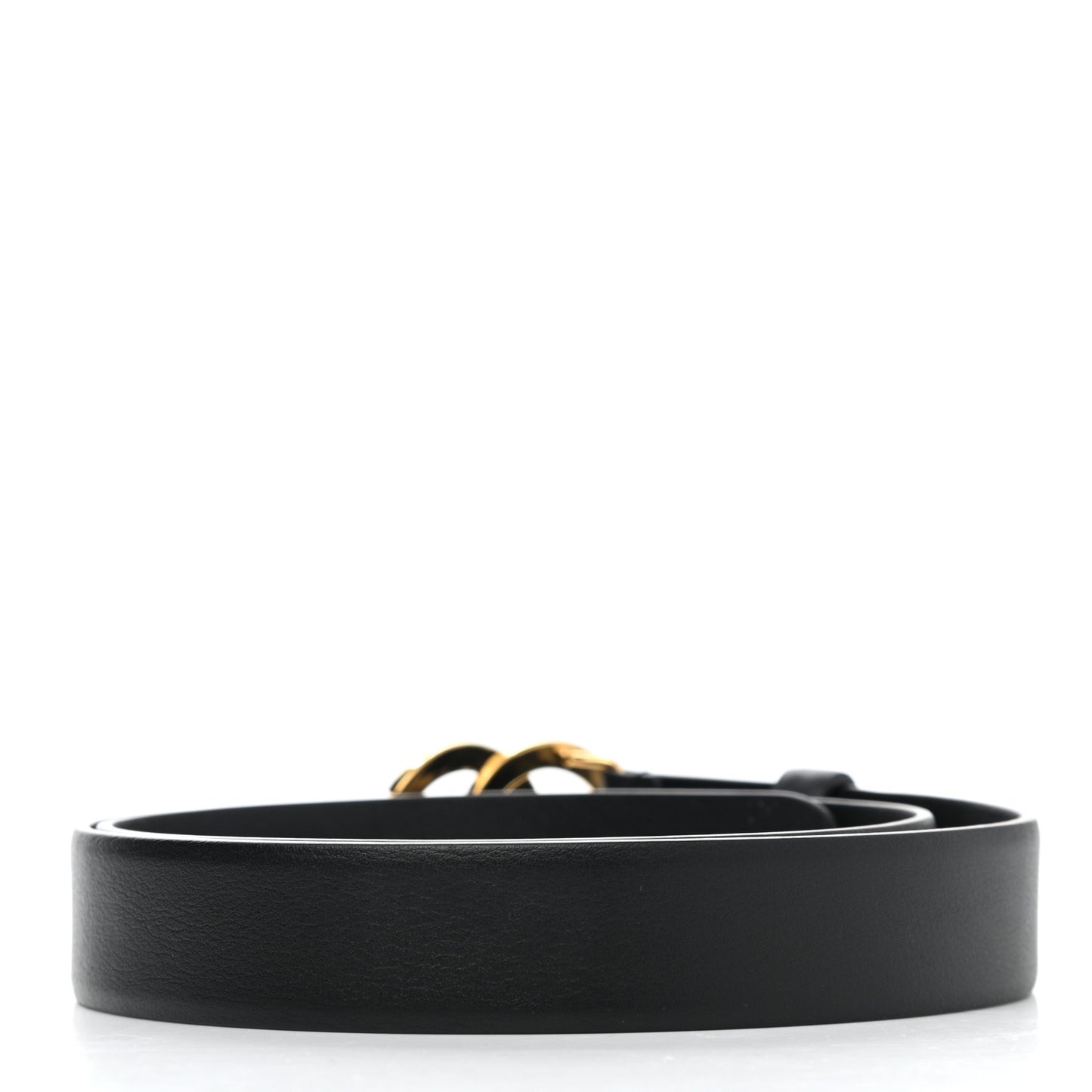 Calfskin Paris Button CC Belt 75 30 Black