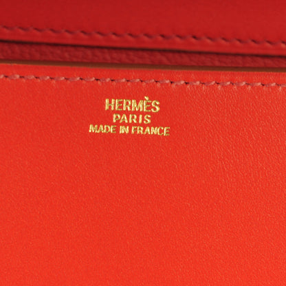 Hermes Tadelakt Medor Clutch 23 Sanguine 10 of 10
