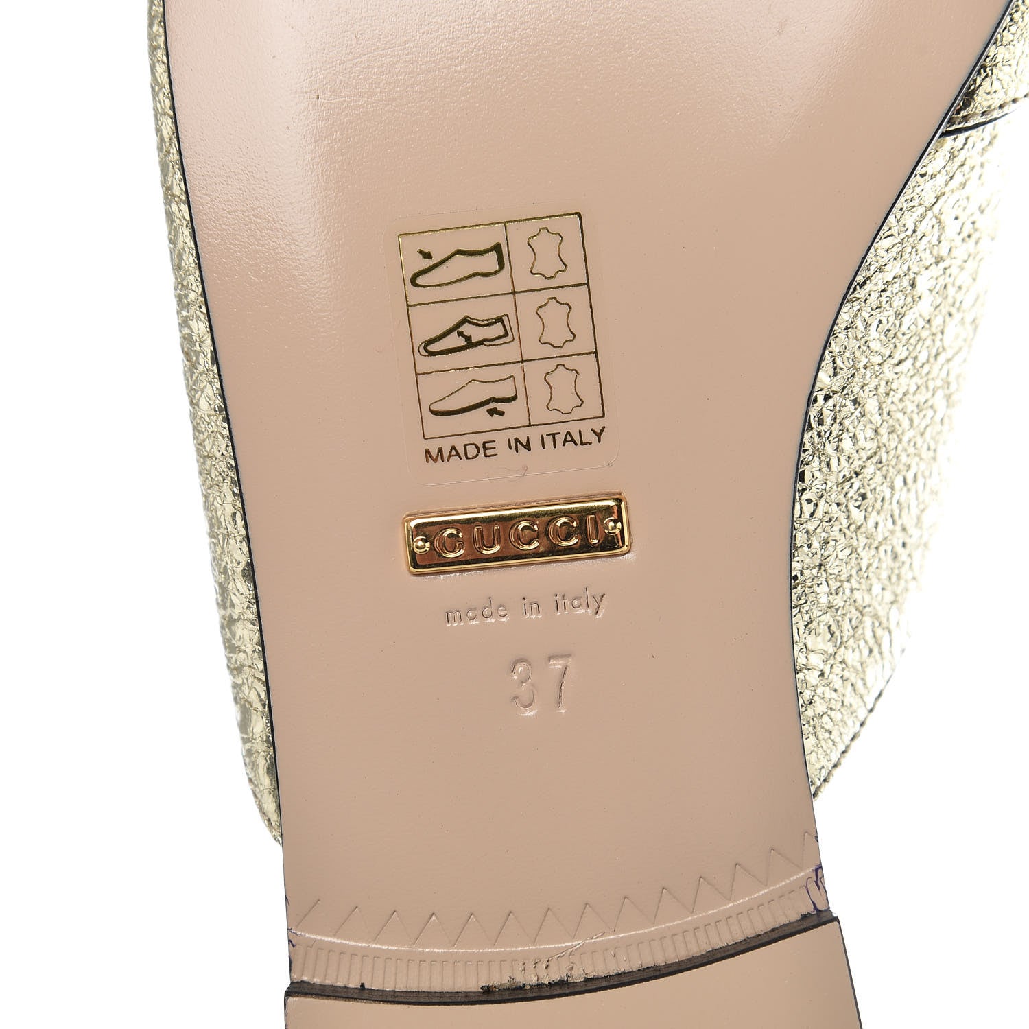 Gucci Galassia Womens GG Marmont Fringe Slippers 37 Platino 6 of 11