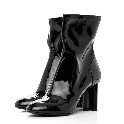 Louis Vuitton Patent Uniformes Silhouette Ankle Boots 36 Black 3 of 8
