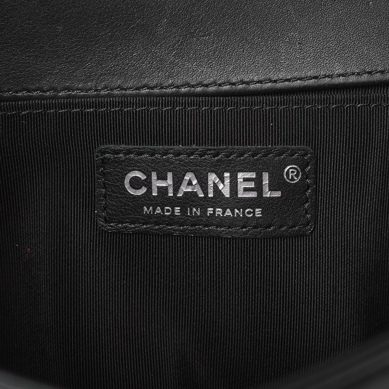 Chanel Calfskin Chevron Quilted Medium Boy Flap Black 6 of 9