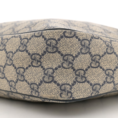 Gucci GG Plus Monogram Selleria Calfskin Medium Messenger Bag Beige Blue 10 of 16