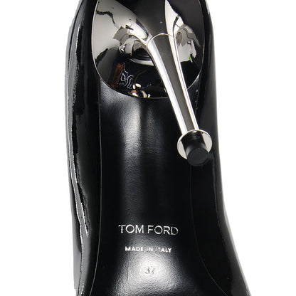 Tom Ford Patent Leather Pumps 37 Black Silver 6 of 7