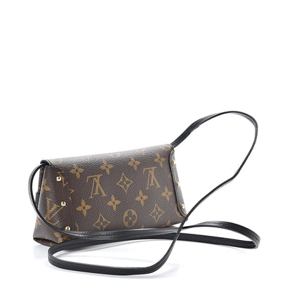 Louis Vuitton Monogram Triangle Chain Wallet Black 3 of 11