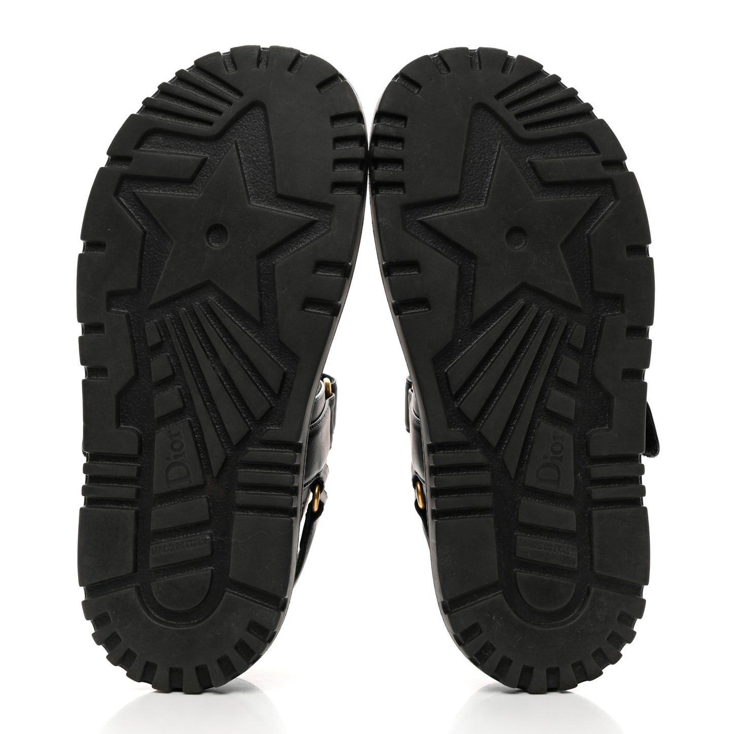 Lambskin Dioract 10mm Sandals 36.5 Black