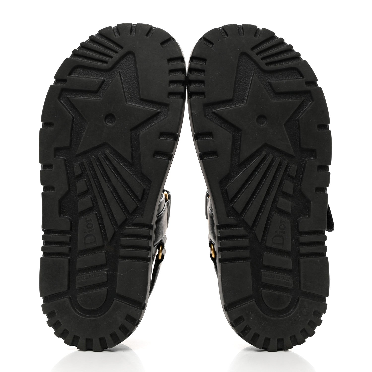 Christian Dior Lambskin Dioract 10mm Sandals 36.5 Black 5 of 9