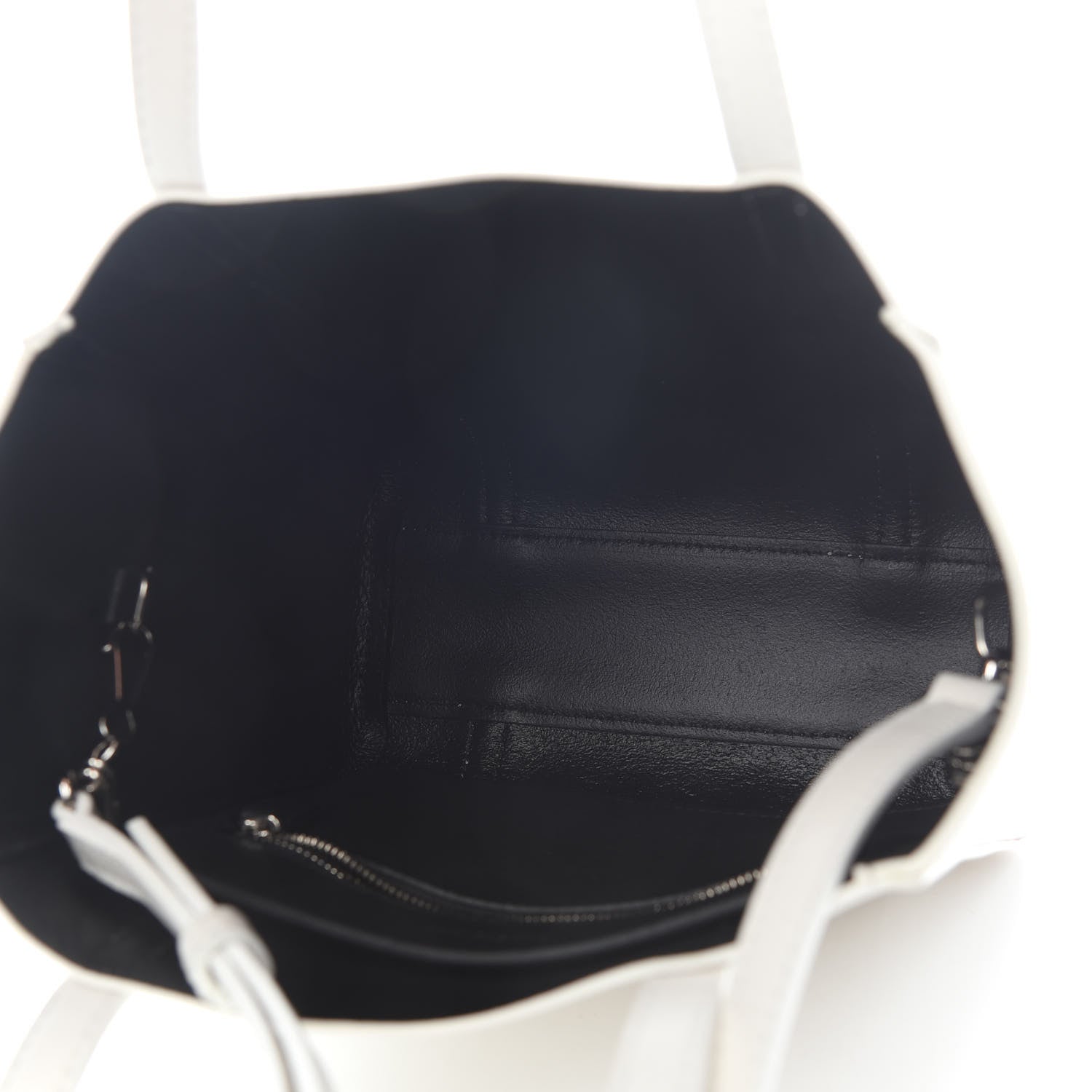 Balenciaga Smooth Calfskin Double Sided XXS Everyday Tote White Light Black 5 of 8