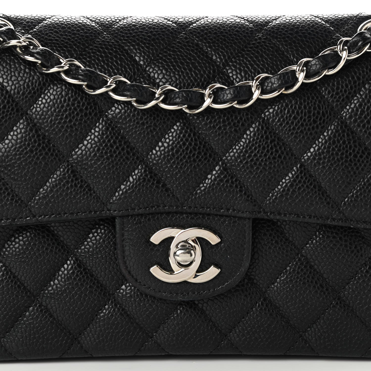 Chanel Caviar Quilted Small Double Flap Black 8 of 14