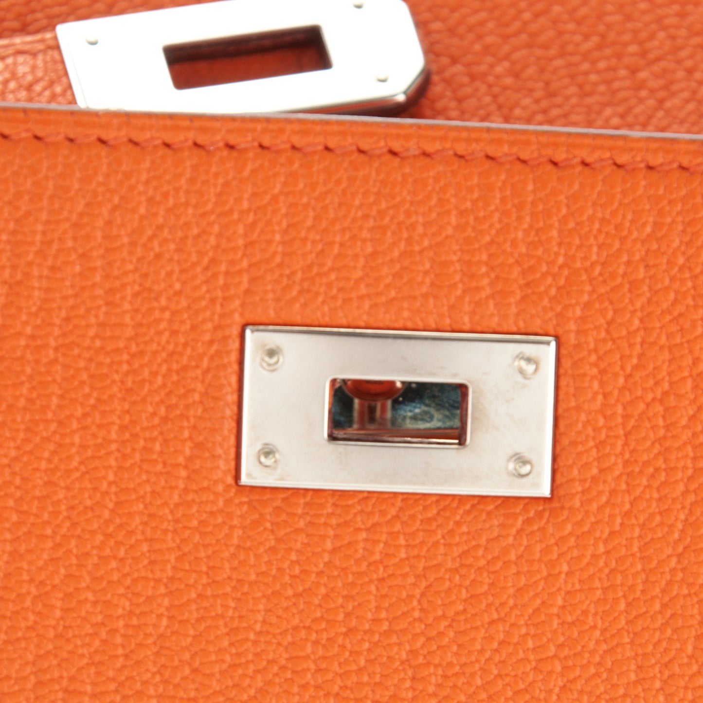 Chevre Mysore Medium Kelly Wallet Orange