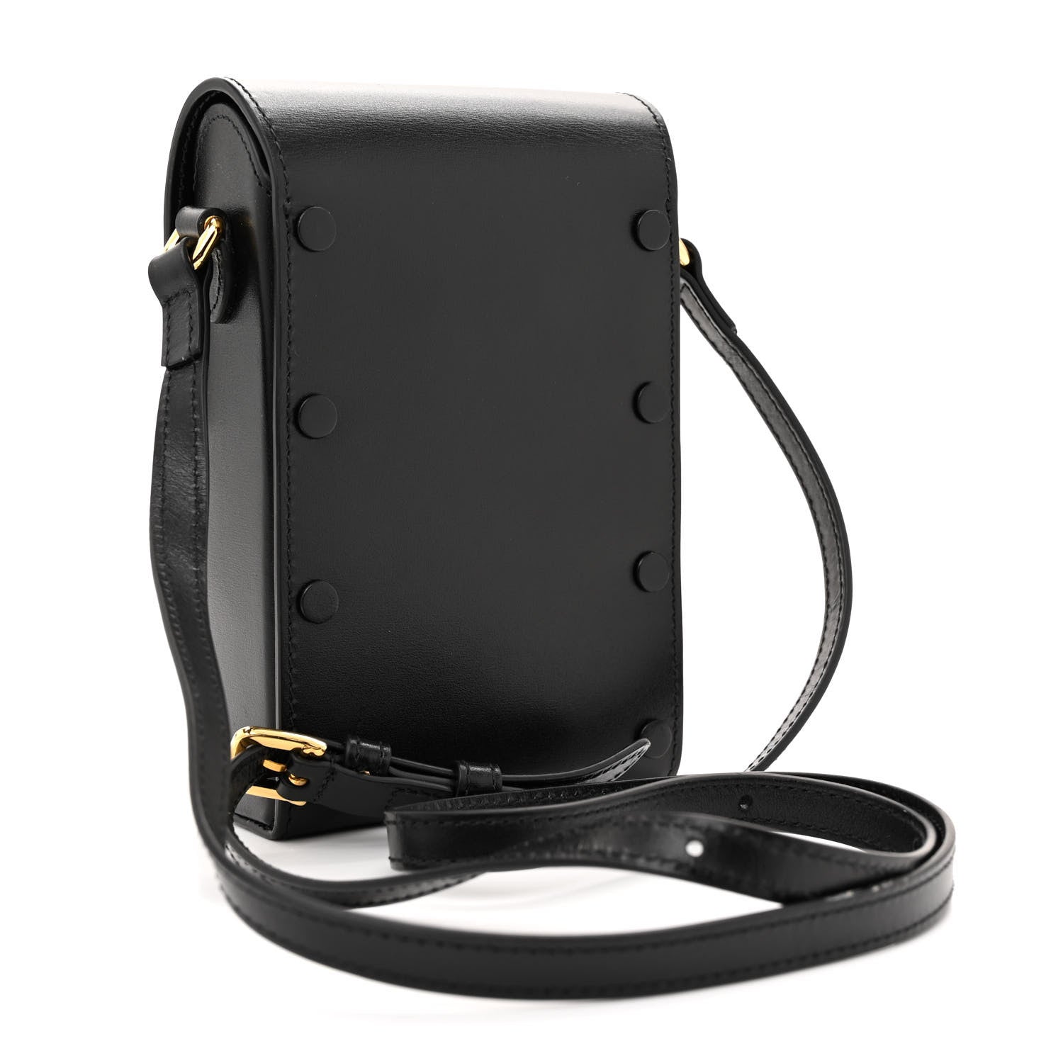 Gucci Textured Dollar Calfskin Mini Horsebit 1955 Crossbody Bag Black 3 of 16