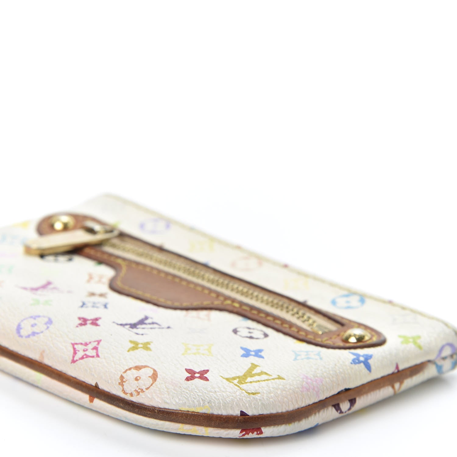 Louis Vuitton Monogram Multicolor Pochette Plate MM White 6 of 7