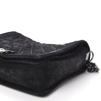 Chanel Iridescent Calfskin Quilted New Medium Gentle Boy Flap Black 7 of 11