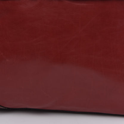 Gucci Calfskin Ruffle Medium Sabrina Boston Tote Red 15 of 16