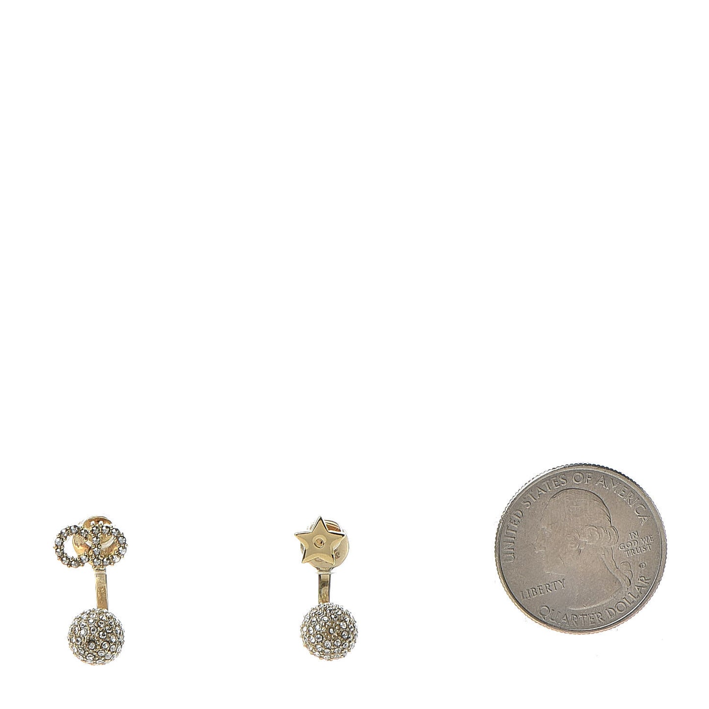 Crystal La Petite Tribale Earrings Gold
