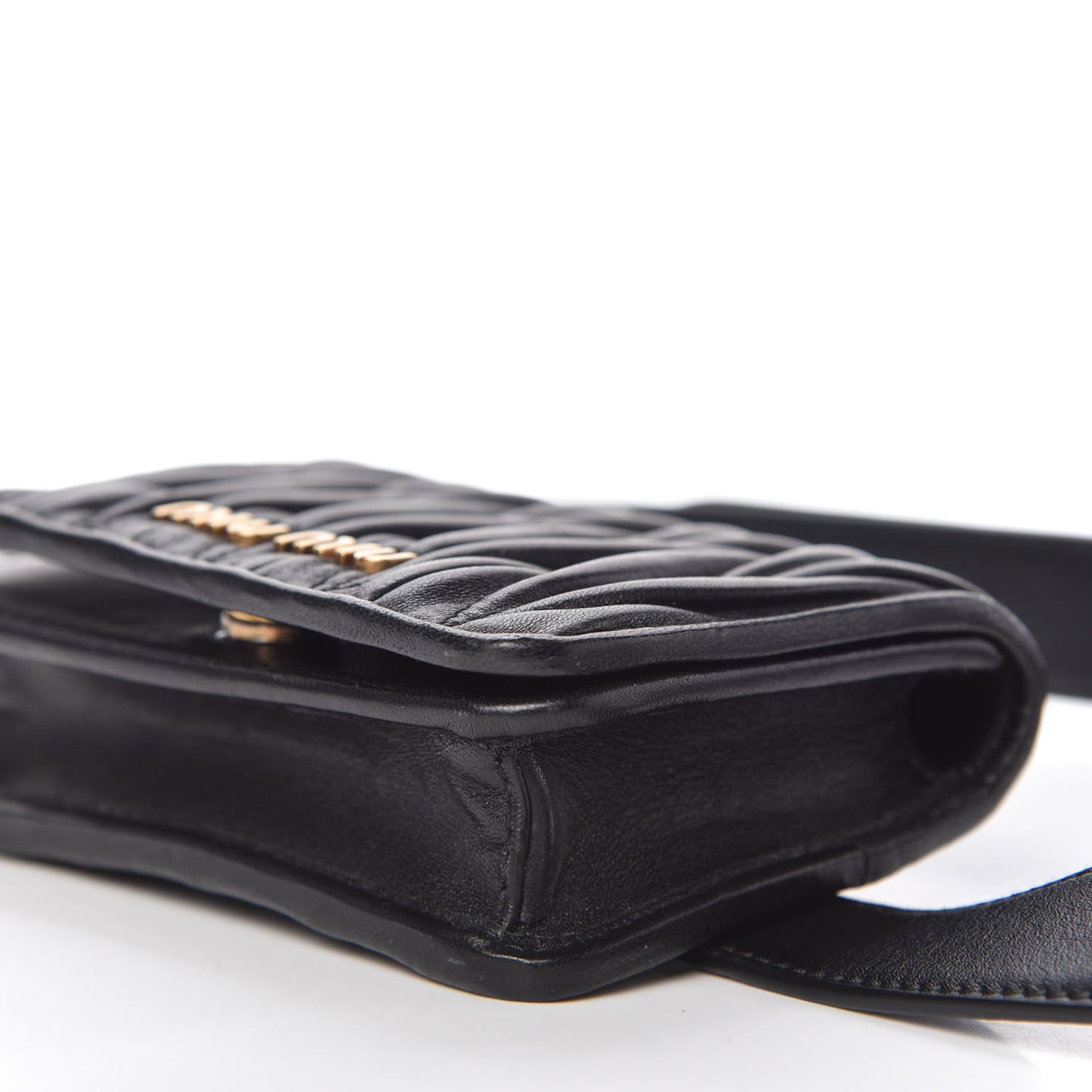 Nappa Matelasse Mini Belt Bag Black