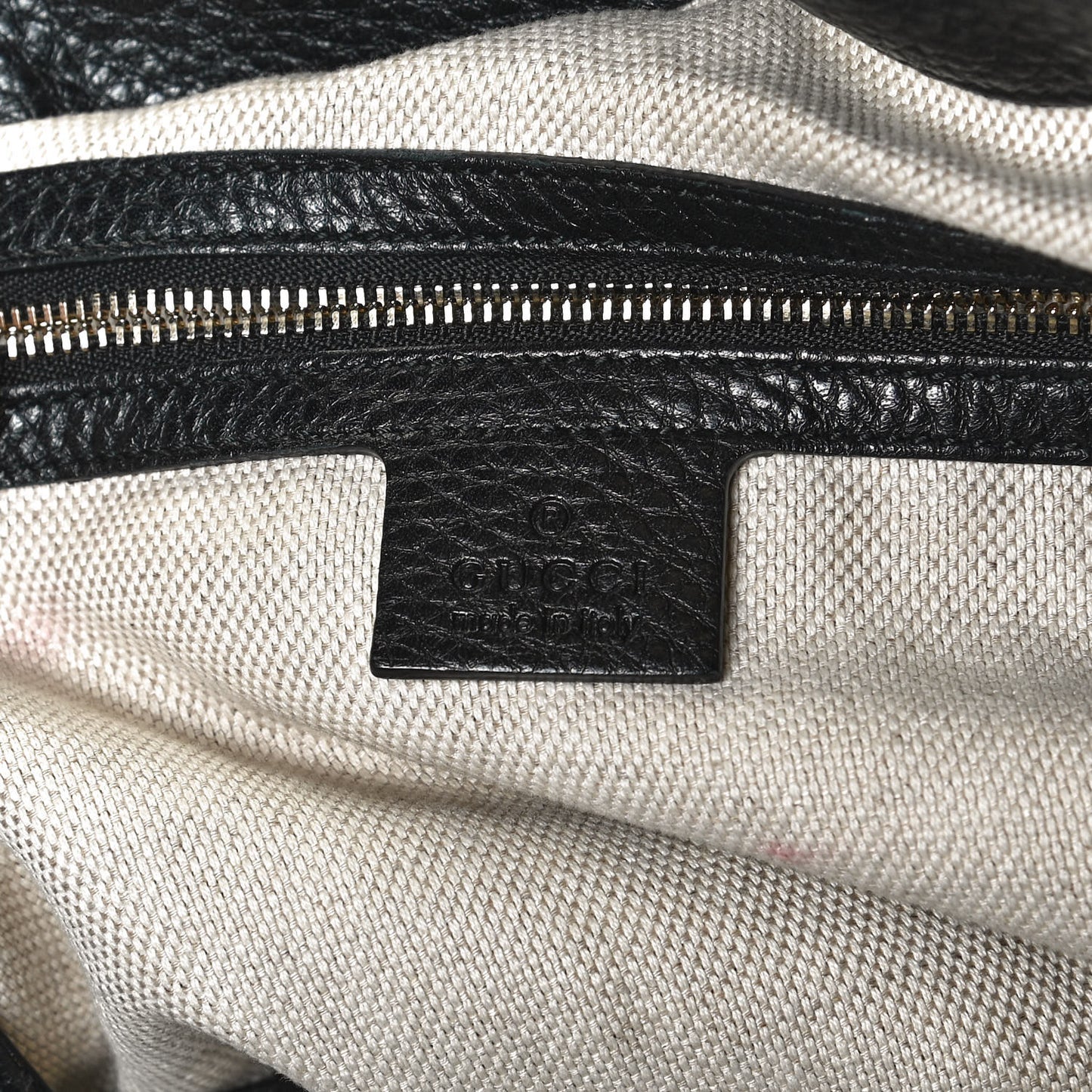 Pebbled Calfskin Medium Soho Shoulder Bag Black