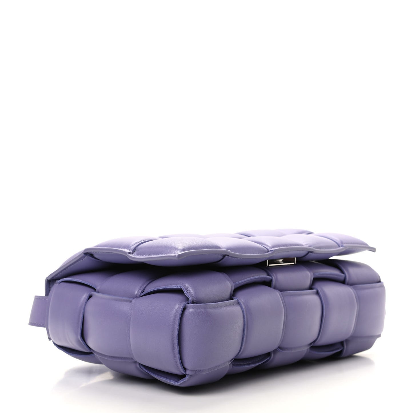 Nappa Maxi Intreccio Padded Cassette Crossbody Bag Lavender