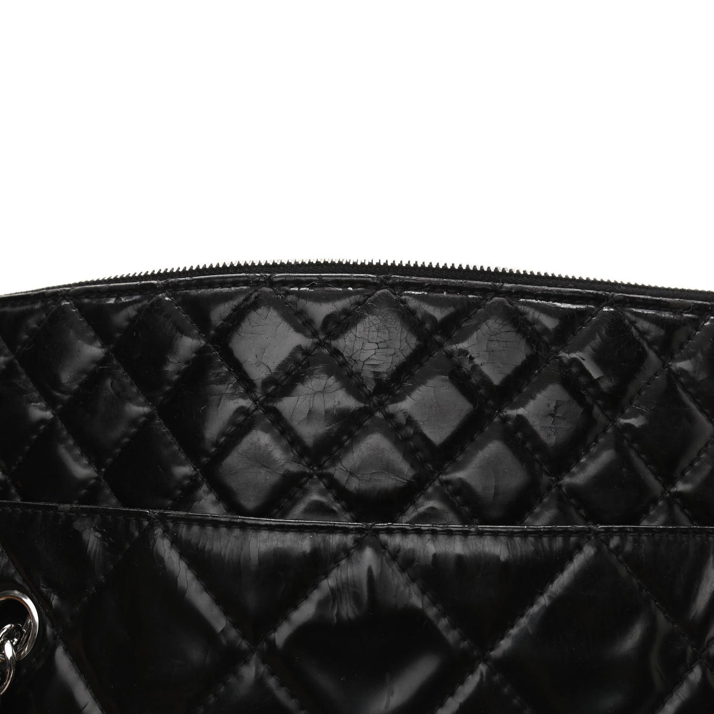 Vinyl Quilted In The Business Tote Black