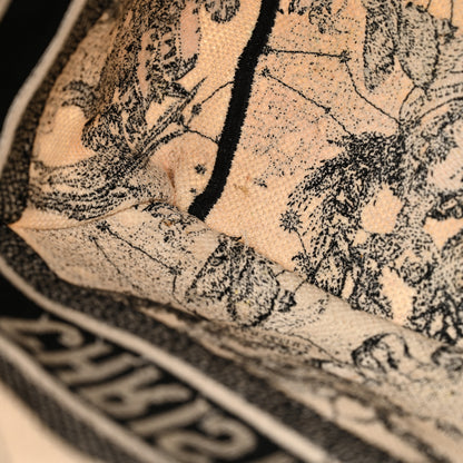 Christian Dior Canvas Zodiac Toile De Jouy Embroidered Medium Book Tote Latte 11 of 22