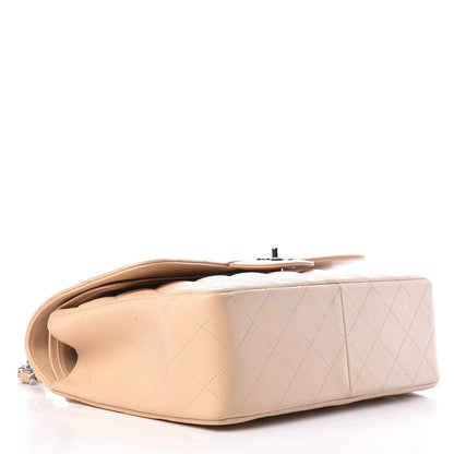 Chanel Caviar Quilted Jumbo Double Flap Light Beige 4 of 11