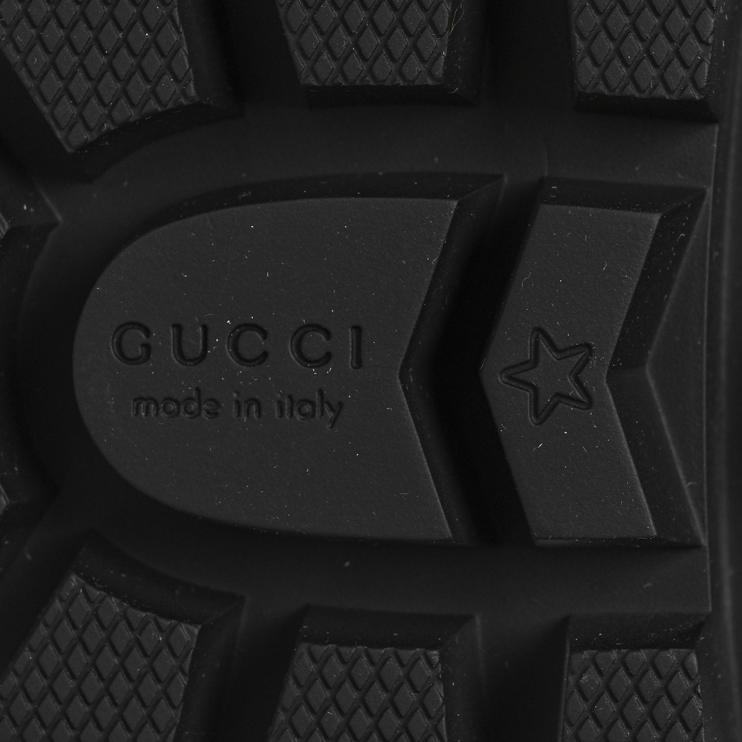Nappa Frances GG Matelasse Platform Combat Boots 37 Black