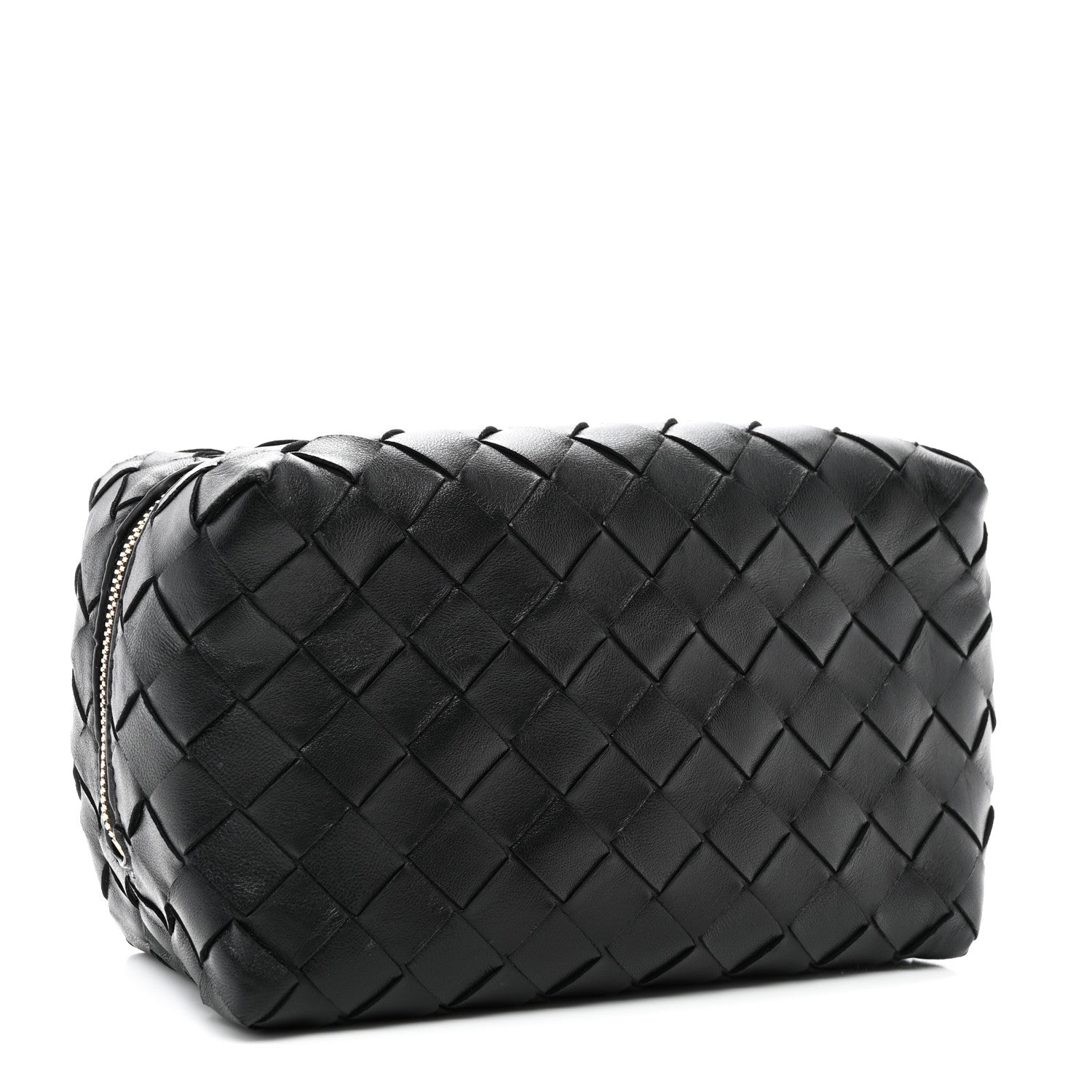Bottega Veneta Nappa Intrecciato Zip Wristlet Clutch Black 3 of 8